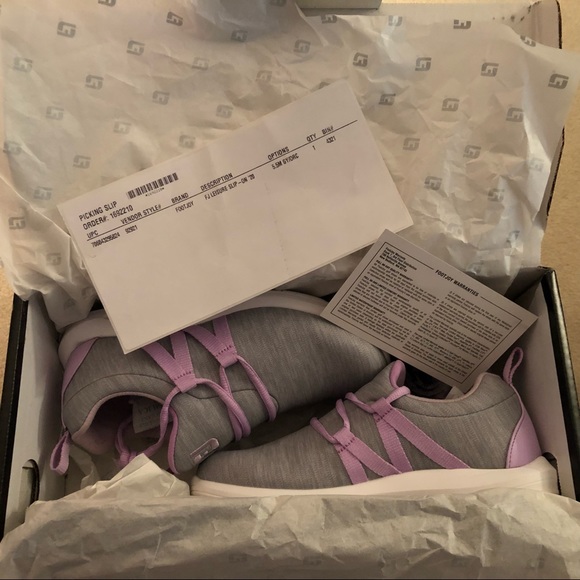 FootJoy Leisure Slip On GOLF SHOES. New in box. Size 5.5 Med. Gray and… - Picture 6 of 13